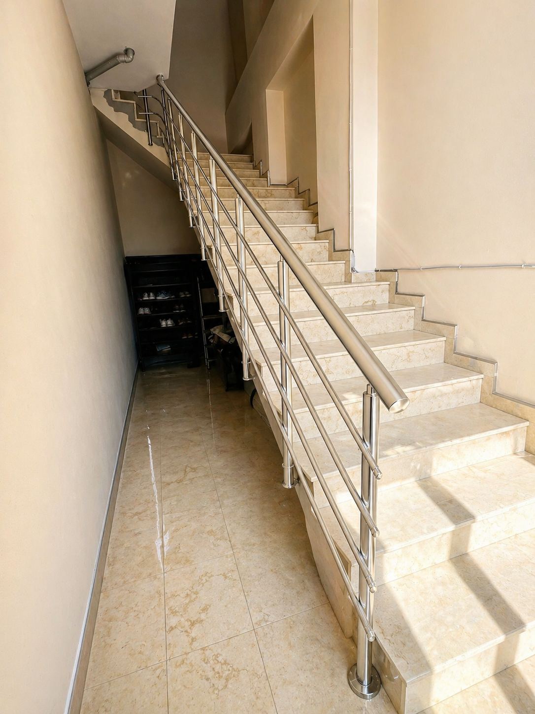 İç Mekân Paslanmaz Merdiven Korkuluk Sistemi